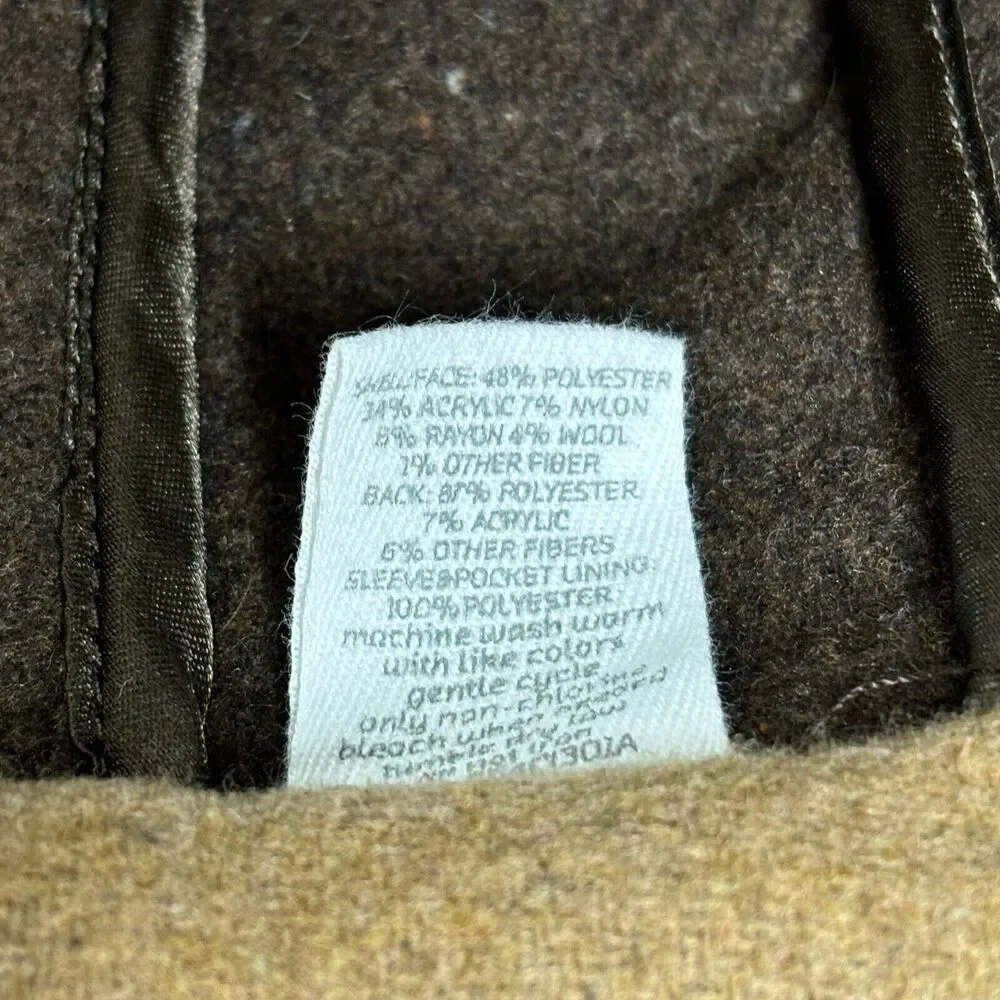Starting Out Tan Polyester Wool Blend Hooded Fit & Flare Coat‎ Girls Size 24T